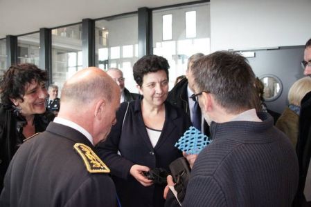 Frédérique Vidal et Bernard Kurek (de dos)